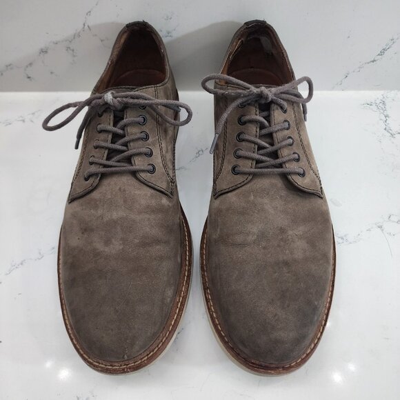 EUC FRYE Joel Sueded Leather Oxford Men\'s Size 10.5 Casual Lace Up Shoes